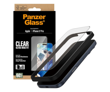 Szkło i folia ochronna PanzerGlass Ultra-Wide Fit EasyAligner do iPhone 17 Pro